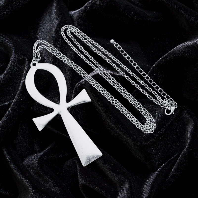 Over-sized Ankh Long Chain Necklace