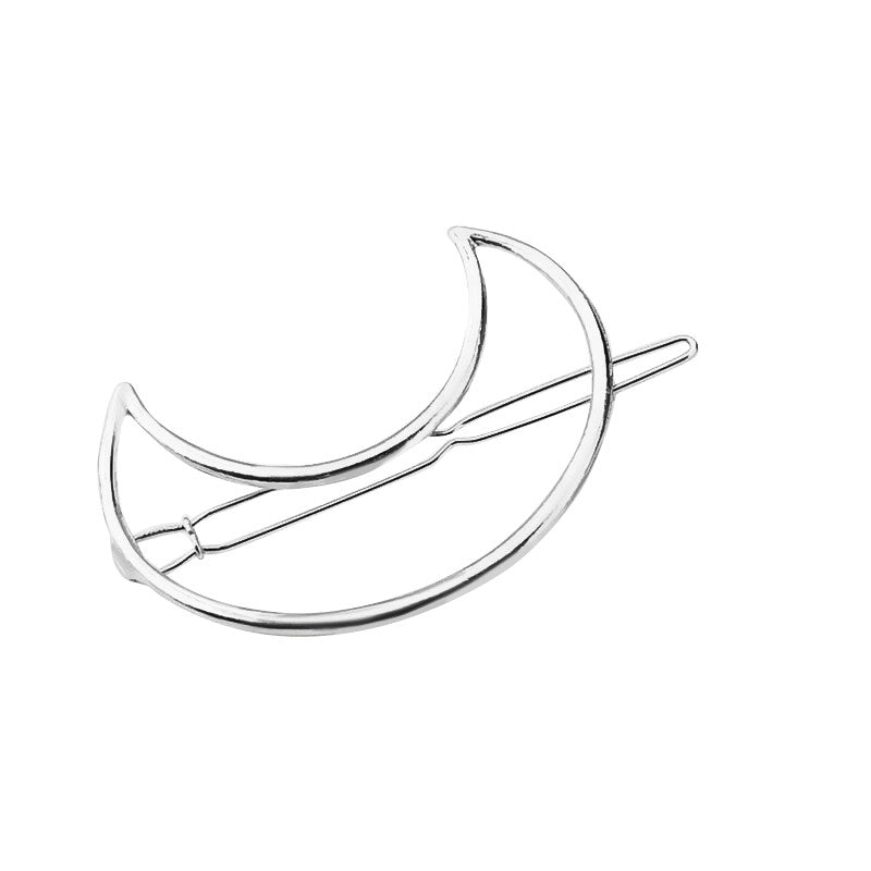Diane Hair Clip - Witchy Witch Wiccan wicca symbol Strega Simple Silver Rock Nu-goth Moon Metal magic Hair Gothic Goth Delicate Accessory