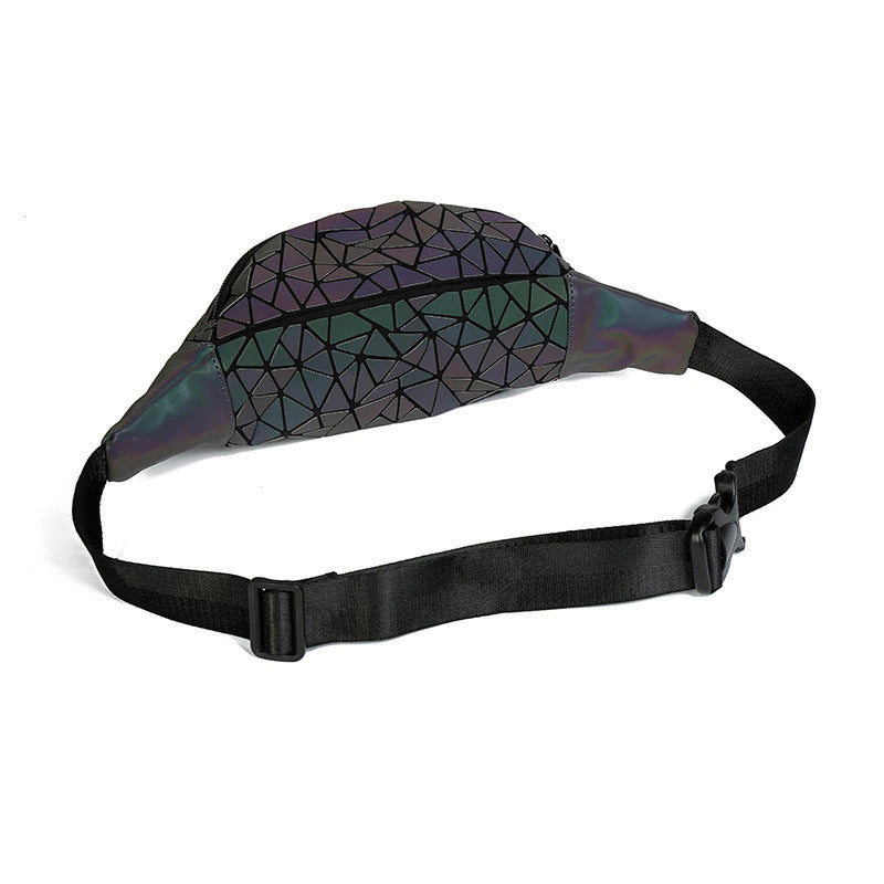 Festival Streetgoth Street Reflective Reflect Rainbow Post-apocalyptic Nu-goth Metal Matte Matt Industrial Handbag Grunge Gothic Goth Geometric Futuristic Festivals Fanny pack Fanny Clutch Bumbag Bum Bags Bag Accessory