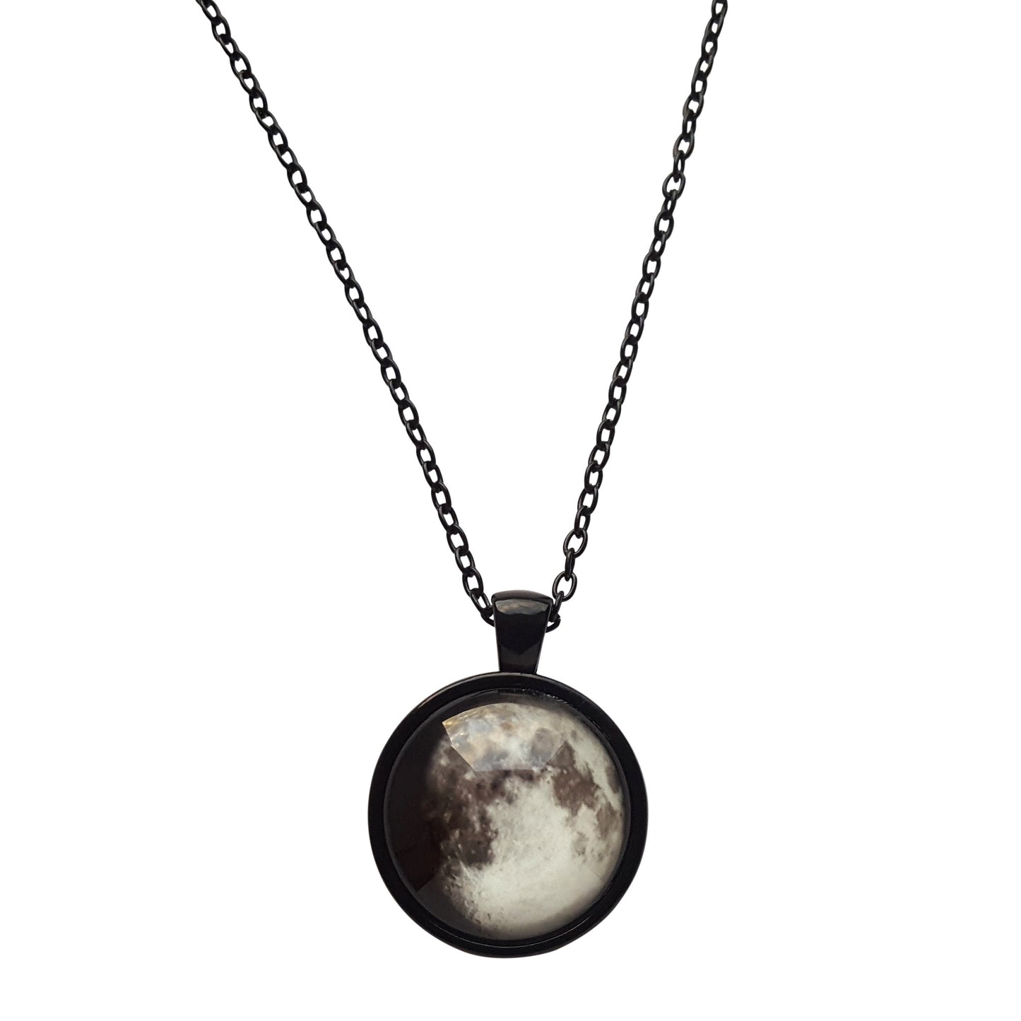 Lillith Glow in the Dark moon Pendant - Goth Gothic Alternative moon occult nugoth black jewellery jewelry