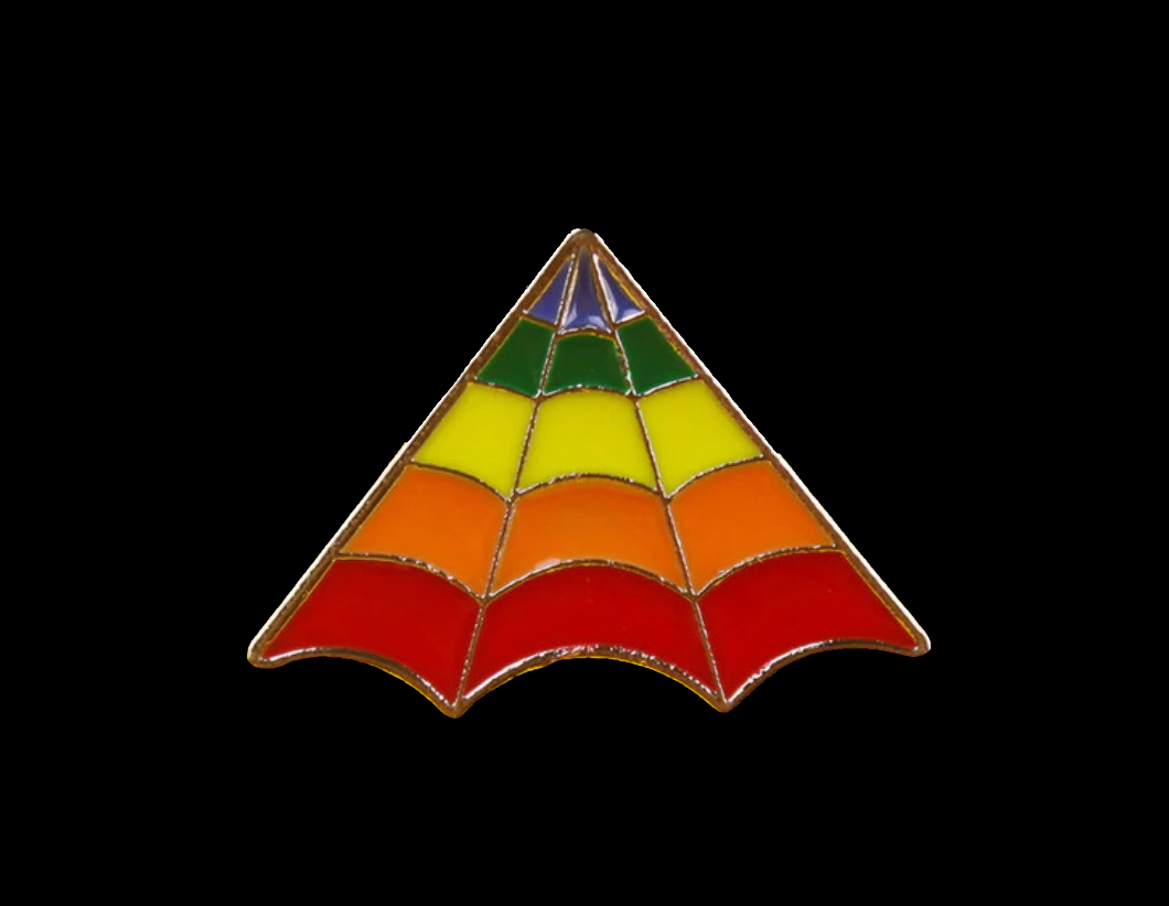 Spider Web Pride Pin Badge