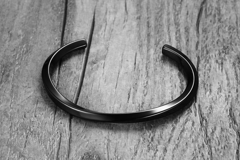 Bangle Stud Steel Stainless Steel Silver Rock Metal Industrial Gothic Goth Futuristic Classic Bracelet Black