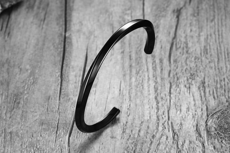 Bangle Stud Steel Stainless Steel Silver Rock Metal Industrial Gothic Goth Futuristic Classic Bracelet Black