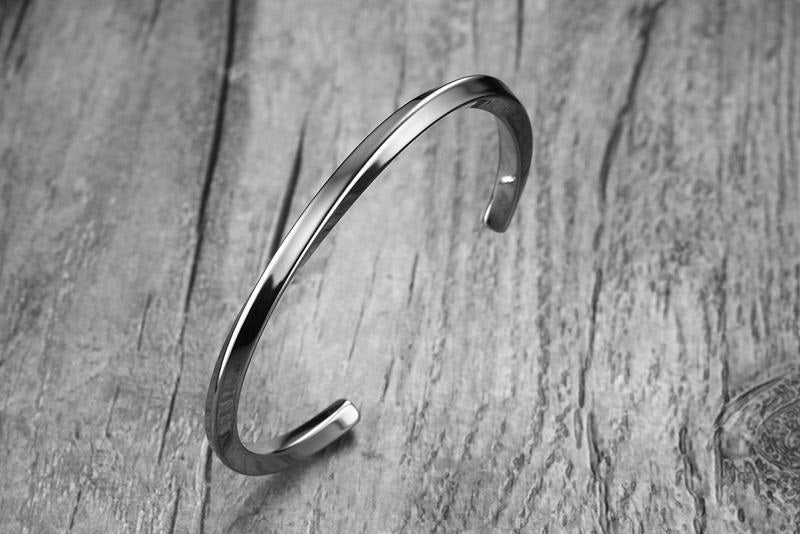 Bangle Stud Steel Stainless Steel Silver Rock Metal Industrial Gothic Goth Futuristic Classic Bracelet Black