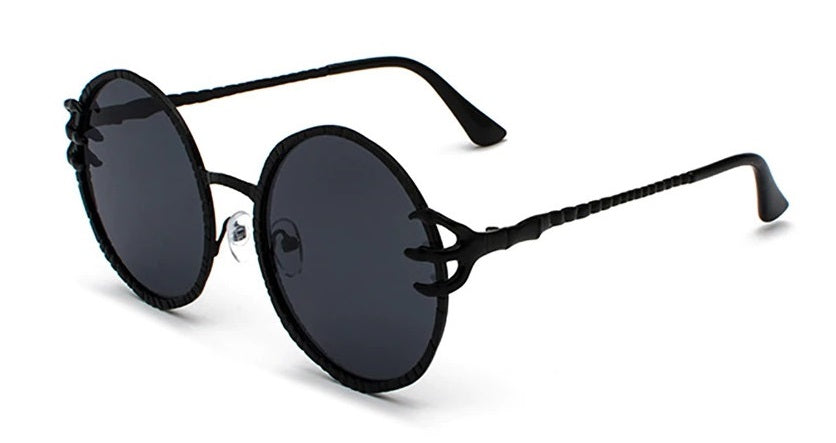 Tarsus Sun glasses - claw bones skeleton Sunglasses Sun Rock Nu-goth Metal Gothic Goth Glasses Festival Black Accessory round