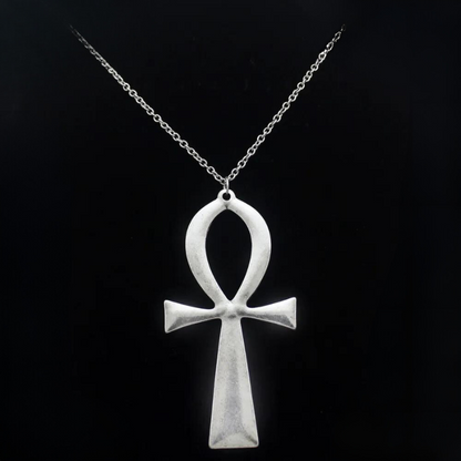 Over-sized Ankh Long Chain Necklace