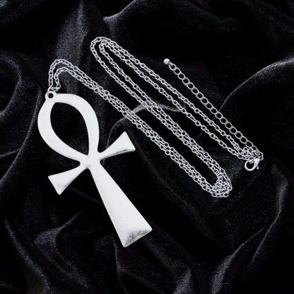 Over-sized Ankh Long Chain Necklace