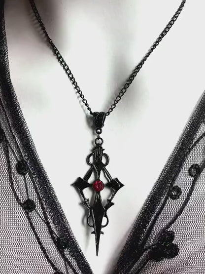 Blood Drop Pendant Necklace