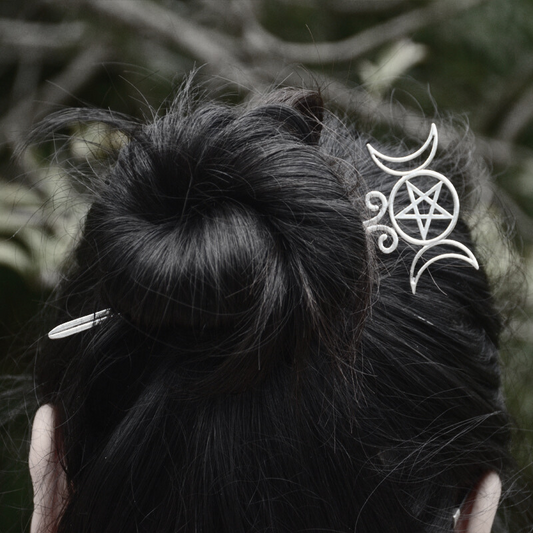 Triple Goddess Hair Pin
