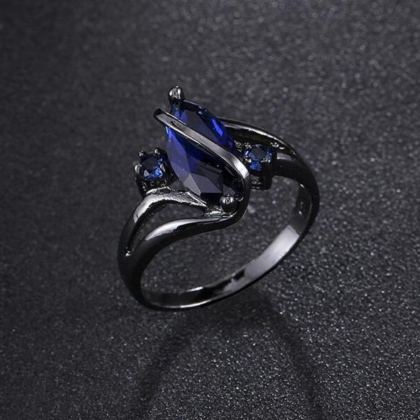 Axul blue crystal Ring