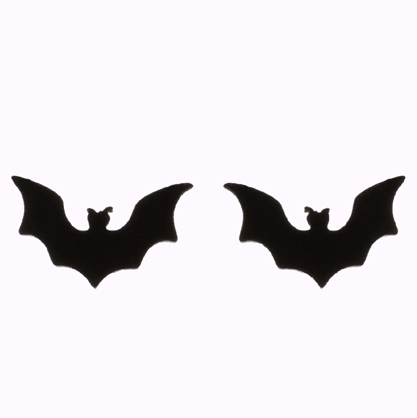 Bat Stainless Steel Stud Earrings