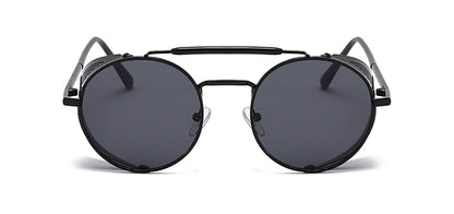 Carbon Sunglasses - Street  Streetgoth  Grunge  Witch  Post-apocalyptic  Futuristic  Industrial  Sunglasses  Sun  skeleton  Round  Rock  Nu-goth  Metal  Gothic  Goth  Glasses  Festival  Black  Accessory