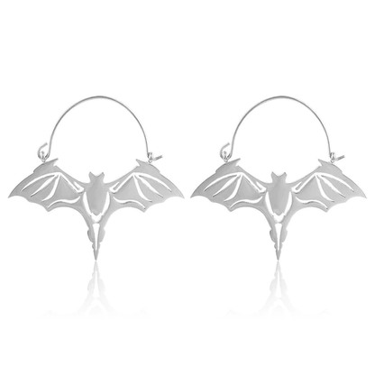 Chiroptera Bat Hoop Earrings