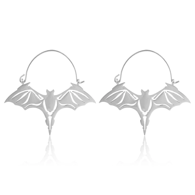 Chiroptera Bat Hoop Earrings