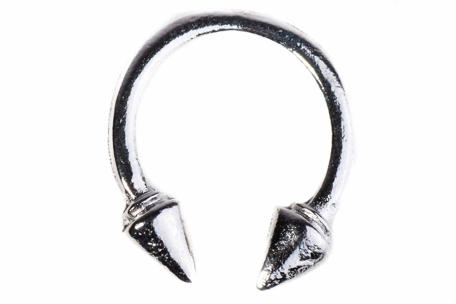  Nym Ring - Silver Spiked Spike Simple Ring Rock over-size Metal Industrial Geometric Futuristic Adjustable Nu-goth Gothic Goth Black