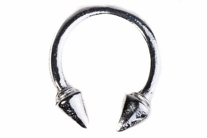  Nym Ring - Silver Spiked Spike Simple Ring Rock over-size Metal Industrial Geometric Futuristic Adjustable Nu-goth Gothic Goth Black