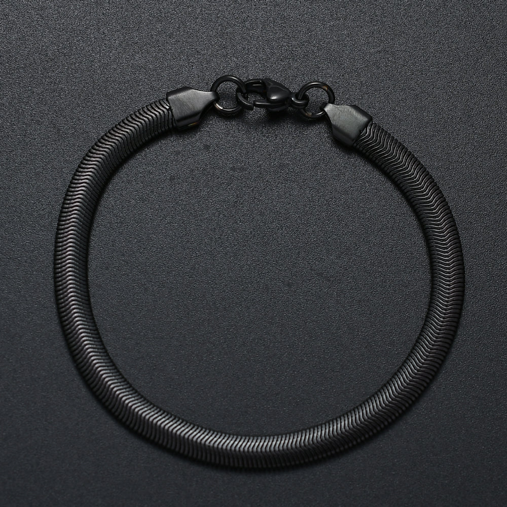 Centipede Black Chain Bracelet