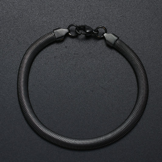 Centipede Black Chain Bracelet